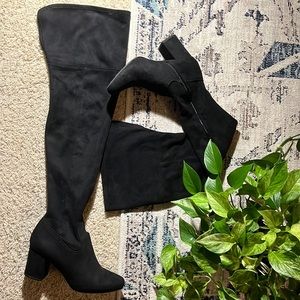 Rue21 Over the Knee Boot Black Heel